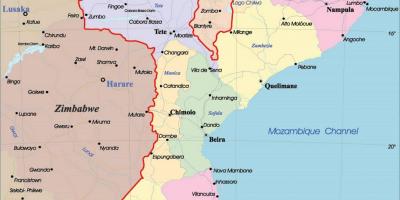 モザンビーク政治地図